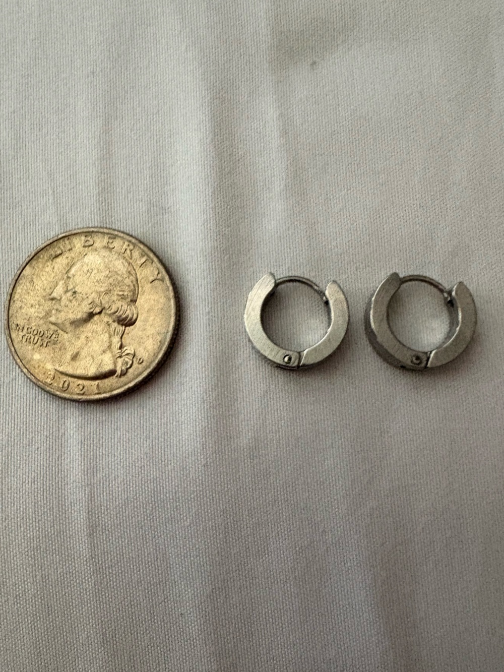 Silver Huggie Hoop Earrings - Small Silver Hoops